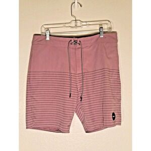 RVCA Board Shorts Mens 34 Mauve Curren Caples Swim Trunks Surf Skate Beach